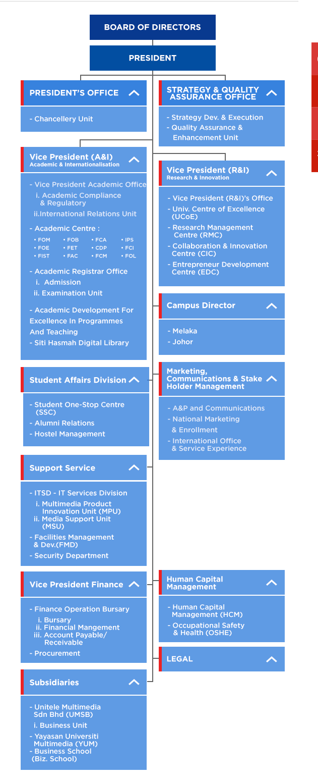 Telekom Malaysia Organization Chart 2018