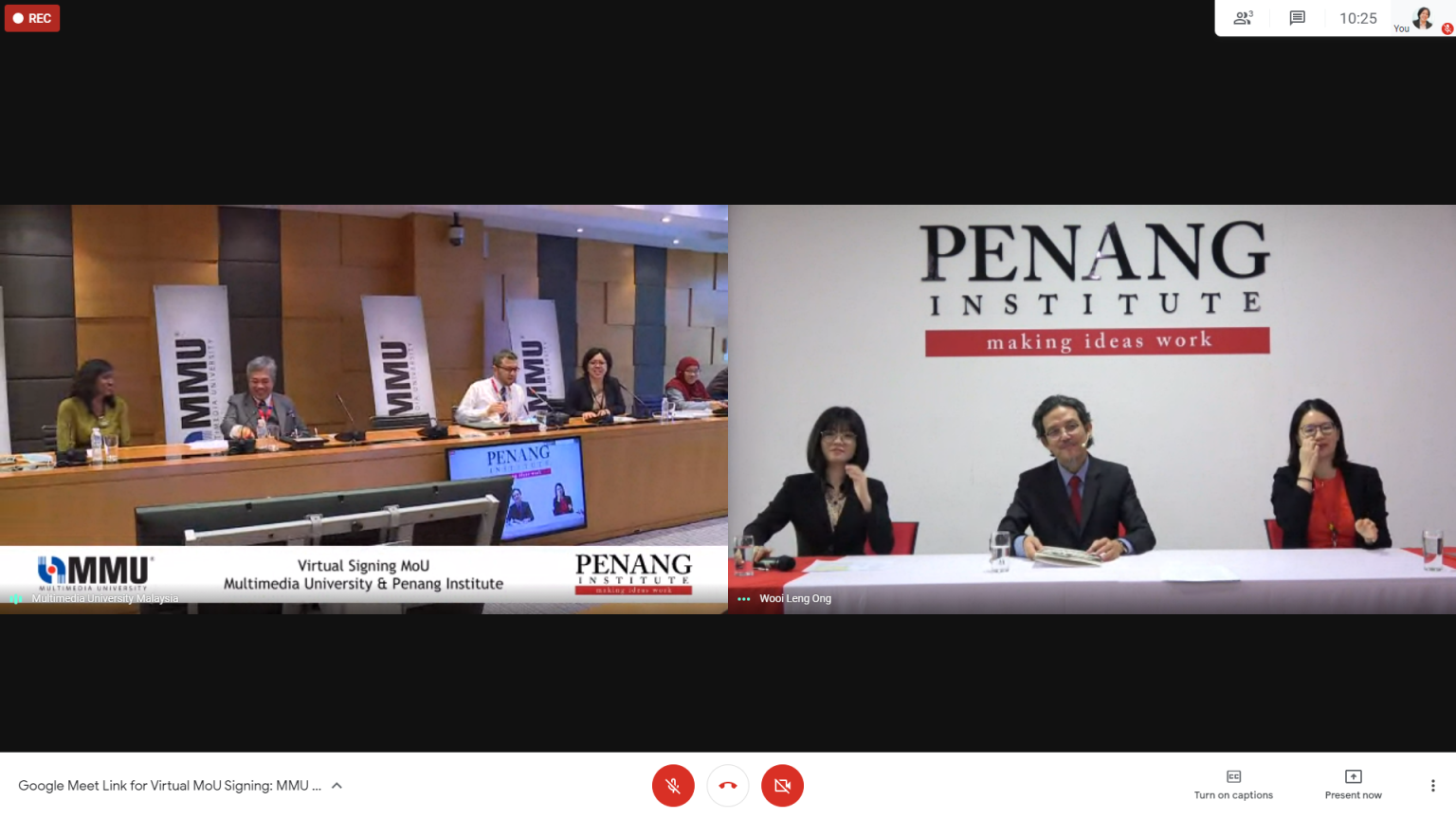 MMU and Penang Institute Virtually Sign an MoU Multimedia University